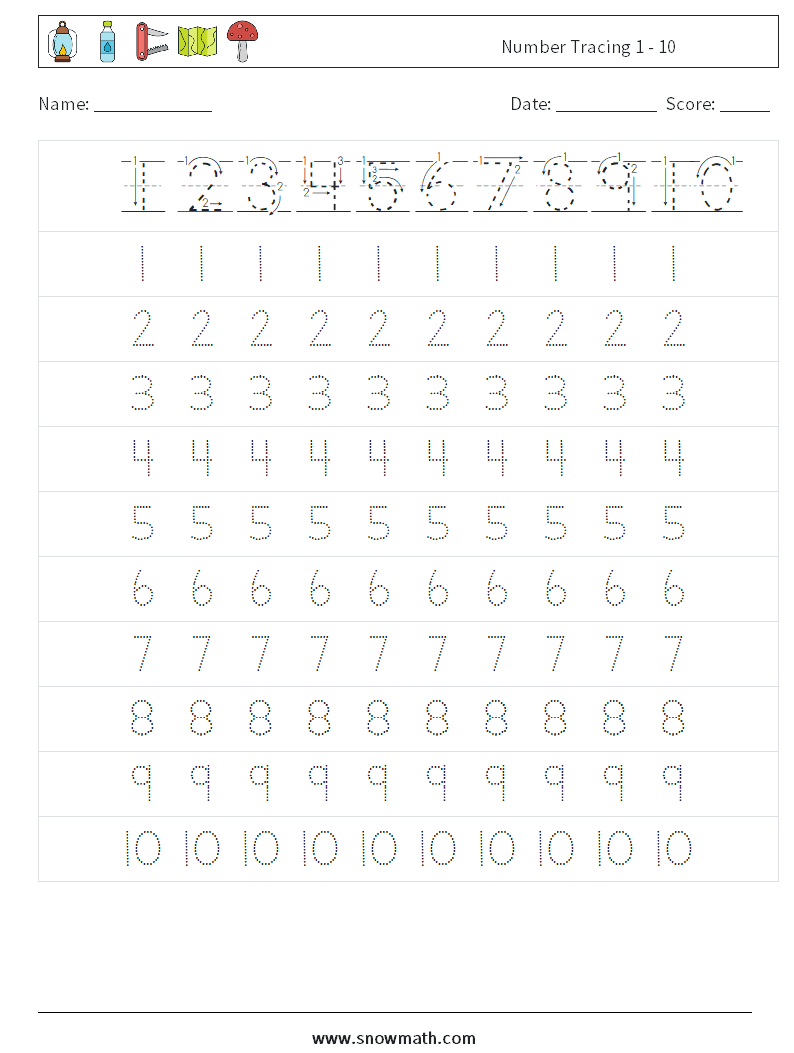 Mathematics Package 1 - Learning Numbers 1 to 10