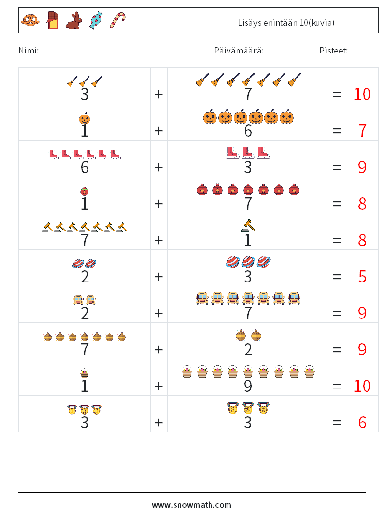 Lisäys enintään 10(kuvia) Matematiikan laskentataulukot 14 Kysymys, vastaus