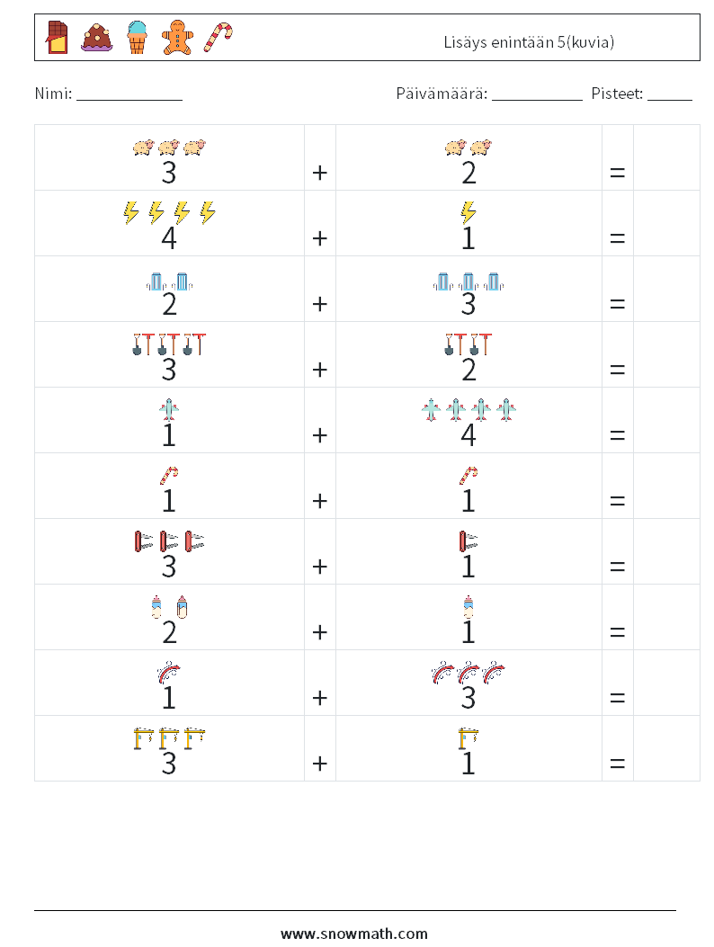 Lisäys enintään 5(kuvia) Matematiikan laskentataulukot 13