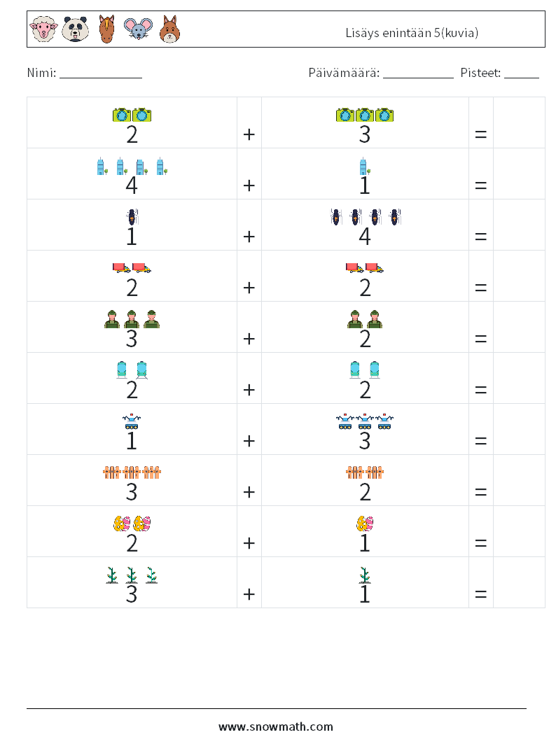 Lisäys enintään 5(kuvia) Matematiikan laskentataulukot 17