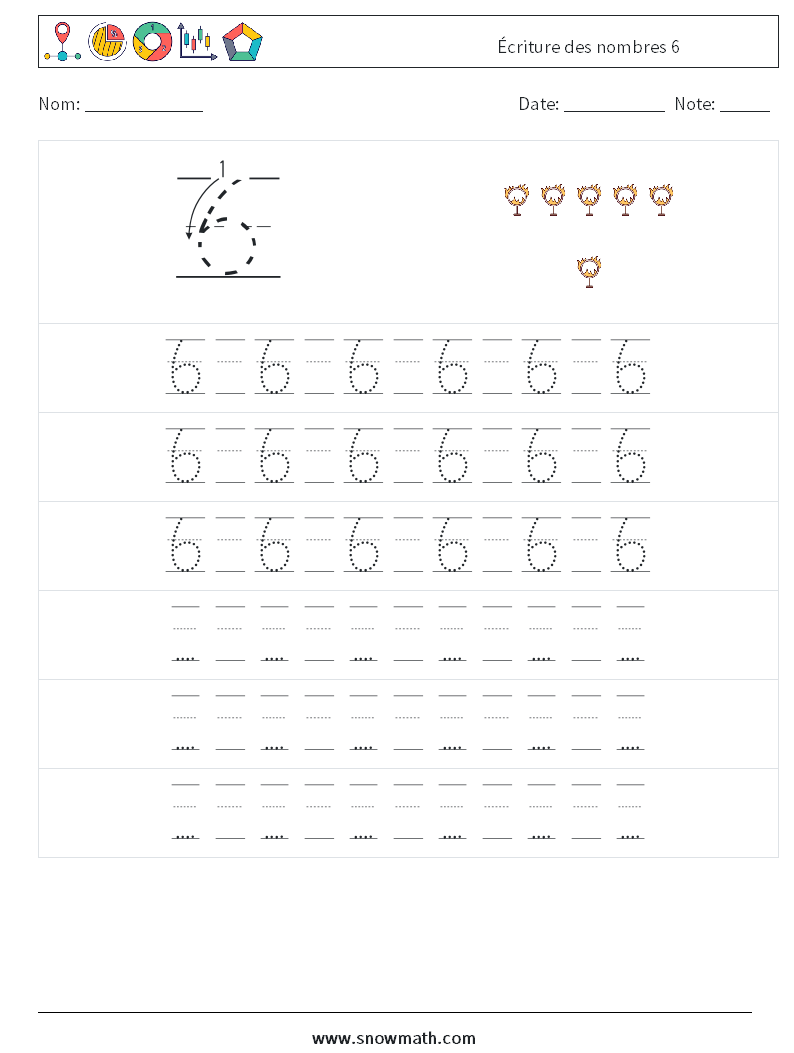 Écriture des nombres 6 Fiches d'Exercices de Mathématiques 19