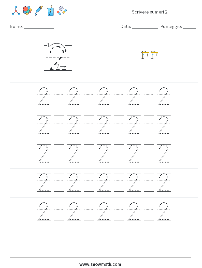 Scrivere numeri 2 Fogli di lavoro di matematica 21