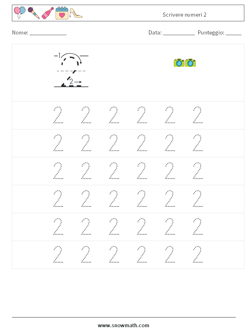 Scrivere numeri 2 Fogli di lavoro di matematica 5