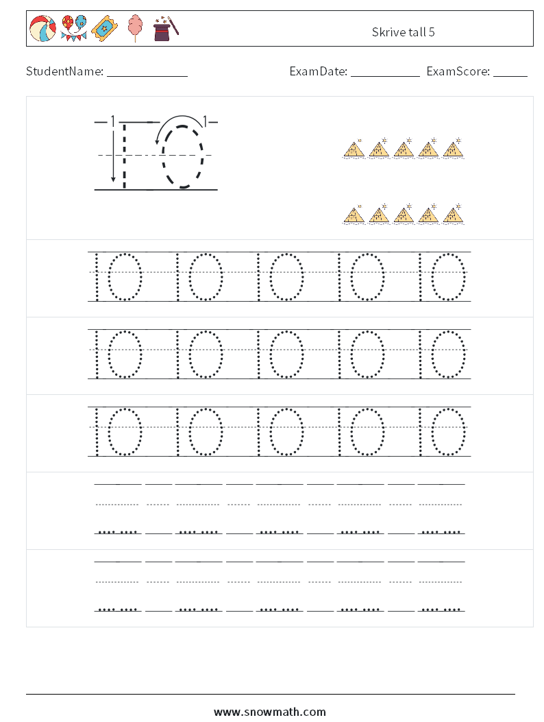 Skrive tall 5 MathWorksheets 23