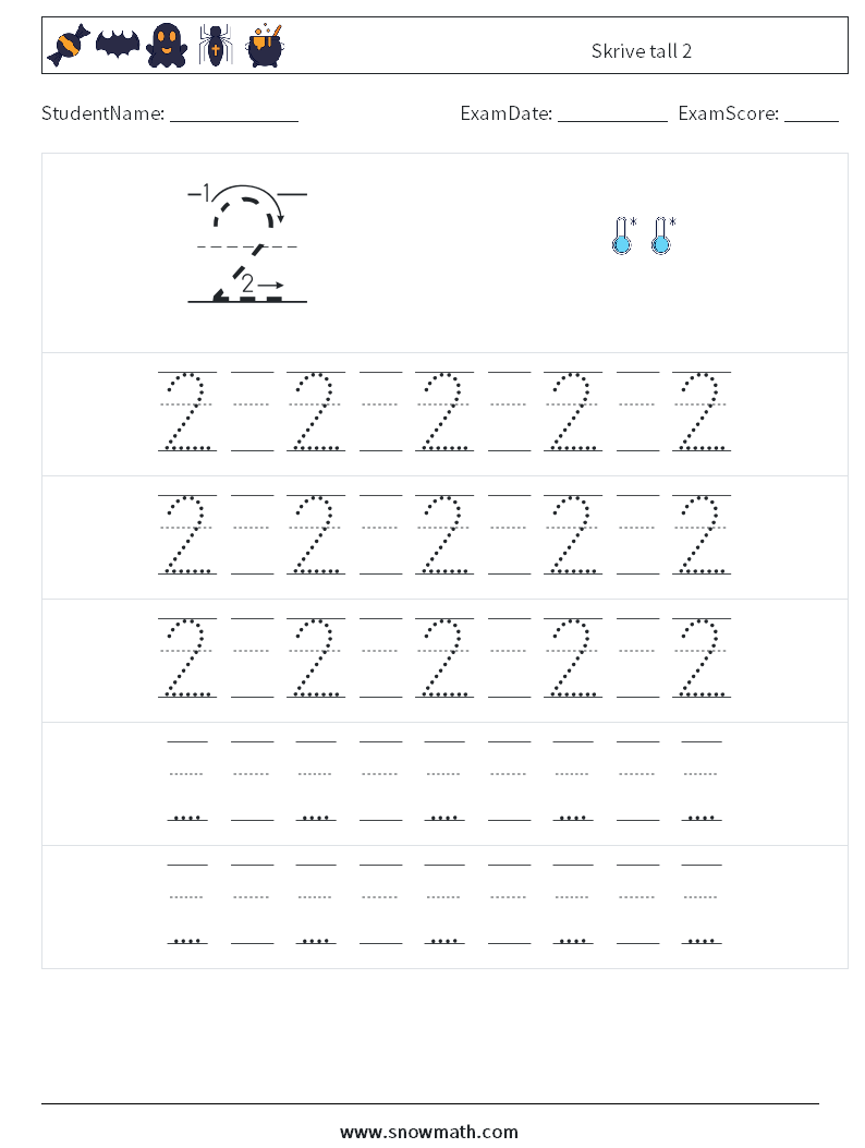 Skrive tall 2 MathWorksheets 23