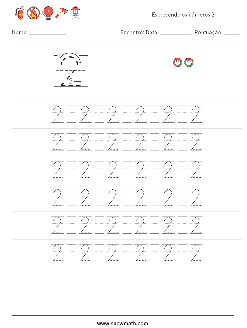 Escrevendo os números 2 planilhas matemáticas 17